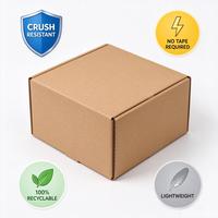 Boîte d'expédition en carton ondulé personnalisée multi-tailles, impression sur mesure, pour l'e-commerce, vente en gros