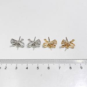 ต่างหูเงินแท้ S925 รุ่น 22627 พร้อมอุปกรณ์ DIY สำหรับประดับมุก ขนาด 9-13 มม. แบบกลม  ฐานเปล่าสำหรับต่างหูแบบผีเสื้อ  ขนาด 9-13 มม. สำหรับใส่ลูกปัดกลม - Product Image 4