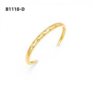 Amy Amy <b>Cuff</b> <b>Bracelet</b> B1118 <b>Silver</b> Plated Zircon Star Design Women's Fashion Jewelry Gift - Product Image 2