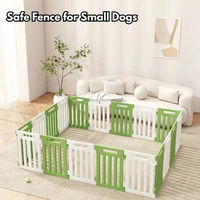 Corral para Perros Pequeños para Interiores, Resistente a Colapsos, con Puerta