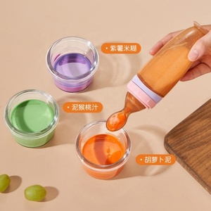 Biberón de Silicona <span class=keywords><strong>para</strong></span> Bebés, Libre de BPA, Dispensador de Alimentos de Grado Alimenticio, Cuchara de Silicona <span class=keywords><strong>para</strong></span> Alimentación de Bebés, Gran Venta - Product Image 5