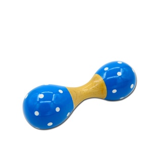 Maracas en bois colorées Montessori, instruments de musique éducatifs, jouets à hochet pour bébé, instrument de percussion Orff - Product Image 2