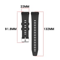 Nouvel Arrivage Vente en Gros Boucle à Pression en Caoutchouc 22MM pour Bracelet de Montre Boucle Sport à Dégagement Rapide