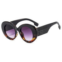 Lunettes de Soleil Personnalisées à Monture Ronde, Rétro et Minimalistes pour Femme