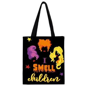 1 Sac fourre-tout en toile personnalisé à motif 'You hang up Scream' tendance, sac à bandoulière de voyage réutilisable pour femme, sac de shopping sur mesure - Product Image 1