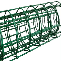 Maille carrée soudée en fer électrogalvanisé revêtu de PVC pour clôture de jardin, cage à lapins, oiseaux, poulets, services de découpe et de soudage