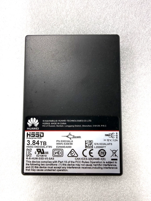 02352ANJ 3.84TB Enterprise SAS SSD 2.5 Inch Internal Storage Disk Unit 12Gbps Interface for OceanStor Dorado Server Storage