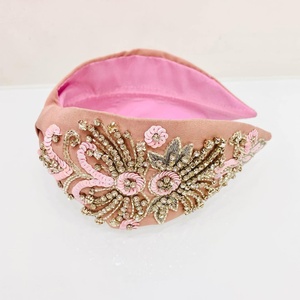 Elegant Handmade Beaded <b>Headband</b> For <b>Women</b> Girls Colorful Hair Accessories Stylish Lightweight Comfortable Perfect For Outdoor - Product Image 5