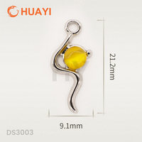 Accessoires de décoration DIY pour lingerie, porte-soutien-gorge, breloques en forme de cœur plaquées or, certifiées GRS
