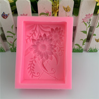 Moule en silicone rectangulaire pour chrysanthème, gâteau, savon, plâtre fait main, époxy, moule décoratif pour bougie, autres décorations, réutilisable