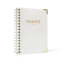 Carnet de budget personnalisé à couverture rigide avec reliure spirale pour la planification financière familiale et les défi de réduction des dépenses