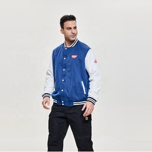 เสื้อแจ็กเก็ตทีมโรงเรียนแบบสั่งทำสำหรับร้านอาหารฟาสต์ฟู้ดซูเปอร์มาร์เก็ตร้านเสริมสวยเครื่องแบบบริกรทำงานเบสบอล - Product Image 2