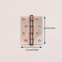 4*3*3.0mm Accessoires de quincaillerie Meubles 304 Acier inoxydable Fer Métal Coin rond Ressort Butt Pivot Charnière de porte