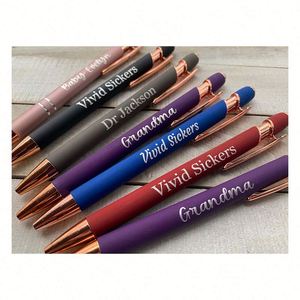 Bolígrafos Personalizados de Oro Rosa, Bolígrafos Metálicos con Grabado Láser, Logotipo de Marca Impreso, Regalos Empresariales, Marketing Inmobiliario - Product Image 3