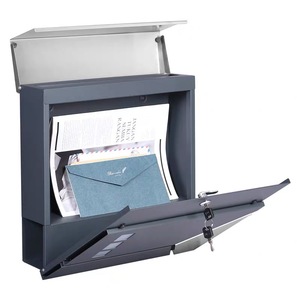 Boîte <span class=keywords><strong>aux</strong></span> <span class=keywords><strong>lettres</strong></span> extérieure en acier antirouille pour villa, boîtes <span class=keywords><strong>aux</strong></span> <span class=keywords><strong>lettres</strong></span> agrandies, montage mural, boîte <span class=keywords><strong>aux</strong></span> <span class=keywords><strong>lettres</strong></span> pour <span class=keywords><strong>lettres</strong></span> et colis avec serrure - Product Image 4