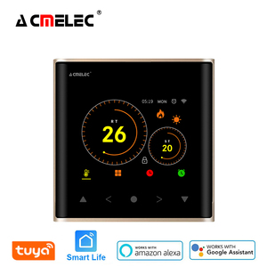 <span class=keywords><strong>Thermostat</strong></span> Wifi de chauffage par le sol intelligent Tuya d'or <span class=keywords><strong>pour</strong></span> la télécommande de température ambiante de chaudière à <span class=keywords><strong>gaz</strong></span> <span class=keywords><strong>pour</strong></span> Google Home \ Aleax \ DuerOS - Product Image 2