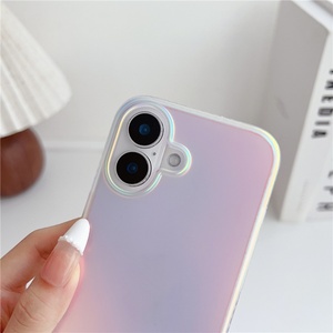 Funda Híbrida para Teléfono Iphone 16 Pro Max, TPU y PC 2 en 1, Color Holográfico Cambiante, Antigolpes - Product Image 6
