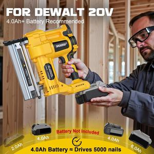 MARS Yeni Gelen 20v Akülü Fırçasız Çivi Tabancası Fabrika Kaplama Elektrikli Brad Çivi 18 Gauge 2'si 1 Arada Kombine Marka Pim Çivi - Product Image 6
