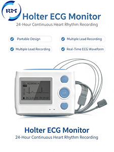 Moniteur <span class=keywords><strong>Holter</strong></span> <span class=keywords><strong>ECG</strong></span> de Classe II à blindage magnétique anti-interférences, alimenté électriquement, en plastique, pour usage domestique et hospitalier - Product Image 1