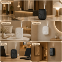 Diffuseur d'arômes sans eau 400 ml, couverture 500-1000 m³, machine à parfum avec contrôle Bluetooth 4G, fixation murale pour hall