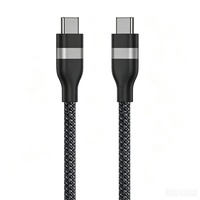 Câble de charge USB-C PD avec structure tressée en nylon, sortie maximale 100W avec affichage LED