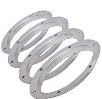 Bride de raccordement ronde galvanisée en acier inoxydable de style industriel pour conduits d'air, idéale pour la connexion des conduits de ventilateurs dans les écoles et les hôpitaux
