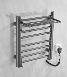 Wholesale Price New Design 304 Stainless Steel Electric Heating Towel Rack Bathroom Heated Rail Towel Warmer