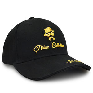 Casquette de baseball avec logo brodé doré, casquettes de baseball personnalisées avec logo doré, casquette de baseball à visière sandwich - Product Image 3
