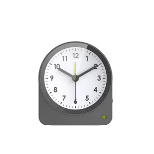 Quarz Analog Wecker Hintergrund beleuchtung Snooze Time Display Klassische runde Desktop Tisch Schreibtisch Wand Digital & Analog Digitaluhr