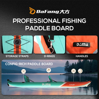Kayak gonflable DAMA pour la pêche, kayak à pédales, bateau en gros, kayak double en plastique pas cher, Chine