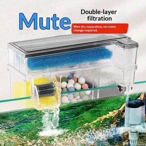 Filtre d'aquarium multi-étages SOBO à suspendre pour aquariums, oxygénation en cascade et système de filtration HOB ultra-silencieux JINYE - Product Image 2