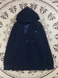 Sweat à capuche zippé en polaire respirant et à séchage rapide en nylon personnalisé, brodé, pour hommes, vêtements de sport - Product Image 2