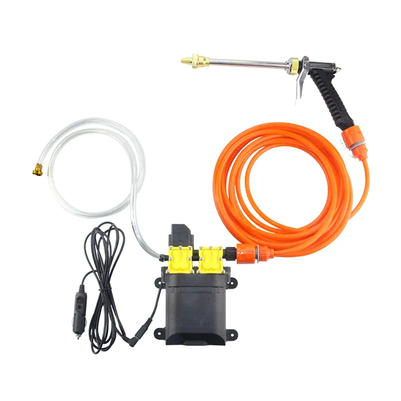 Hot selling DC 12V mini universal high pressure portable car wash kit machinery machine washer