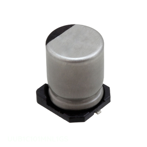 Condensateur SMD 100 uF 20% 16V, montage en surface, fabricant Channel UUB1C101MNL1GS, CAP ALUM 100UF - Product Image 1