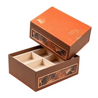 Boîte-cadeau alimentaire portable haut de gamme de luxe avec gaufrage, emballage en carton personnalisé imprimé pour les cadeaux de vacances