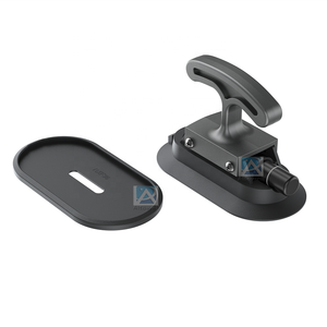 Ventouse à vide en alliage d'aluminium avec poignée en T, en silicone, ovale, mince, pour verre/marbre/armoires, charge de 50 kg, anti-rayures - Product Image 1