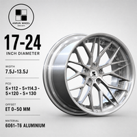 Jantes forgées classiques à douze branches en argent, 2 pièces, 18, 19, 20, 21 pouces, 5x112, 5x114.3, 5x120, BMW X5