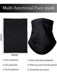 Tùy Chỉnh Câu Cá Cổ Gaiter Snood Logo Riêng Liền Mạch Spandex Băng Lụa Bandana Polyester Chất Liệu Thăng Hoa In Ấn Cổ Ống - Product Image 4