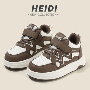 Gümrükleme çocuk nefes spor ayakkabı 2025 İlkbahar sonbahar boys 'beyaz yüksek top koşu ayakkabıları yumuşak-soled bebek ayakkabıları - Product Image 3