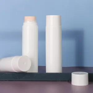 Campione libero 200ml tubo cosmetico contenitori per fondotinta make up imballaggio con tubi applicatore di spugna