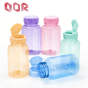 Botella de plástico vacía de calidad alimentaria para suplementos, frasco de PET de color para cápsulas y pastillas, para envasado al por mayor de vitaminas y tabletas para el cuidado de la salud. - Product Image 3
