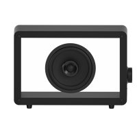 40W 5.5 pouces Haut-parleur simple moderne créatif transparent pour haut-parleur Bluetooth Design 2025 article