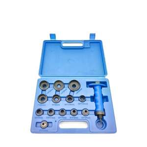 ชุดเครื่องมือเจาะรูหนังแบบเปลี่ยนหัวได้ 14 ชิ้น สำหรับงานหนัก ผลิตจากเหล็กกล้าคาร์บอนสูง สำหรับงาน DIY สายพาน  บรรจุกล่อง  OEM - Product Image 3