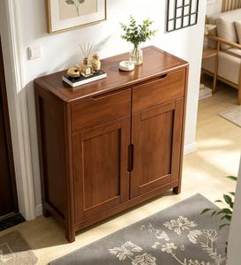 Modern Solid Wood <b>Shoe</b> <b>Storage</b> Cabinet With Doors And Drawers For Entryway Home Furniture Traditional Design Style - Product Image 3