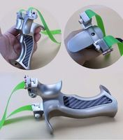Slingshot en aluminium aéronautique YISHUN modèle 021, haute précision, visée réglable, puissant, bande élastique plate, professionnel, pour l'extérieur