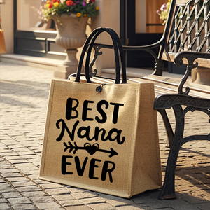 Sac fourre-tout « Meilleure Nana de Tous les Temps » pour Noël, Anniversaire, Fête des Mères, Cadeau, Shopping, Voyage, Usage Quotidien - Product Image 2