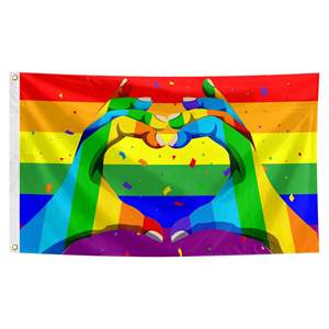 Pride 3x5 ft MLM Gay Flag Bundle with Stickers <strong>Shoelaces</strong> Pins Bracelet for LGBTQ Home Decor Custom Logo - Product Image 3