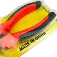 Pince multifonction combinée 6 pouces en acier au carbone, qualité DIY, personnalisable OEM, avec poignée en plastique, kit d'outils à main, directement de l'usine