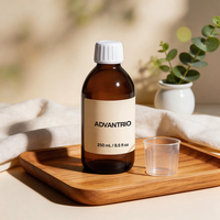 Bouteilles en verre de luxe vides de 250 ml à prix d'usine avec bouchon gradué de qualité alimentaire pour le stockage de liquides