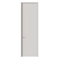 Mélamine isolation acoustique mdf HDF panneau de porte d'entrée en bois d'intérieur portes flash en bois design avec cadres